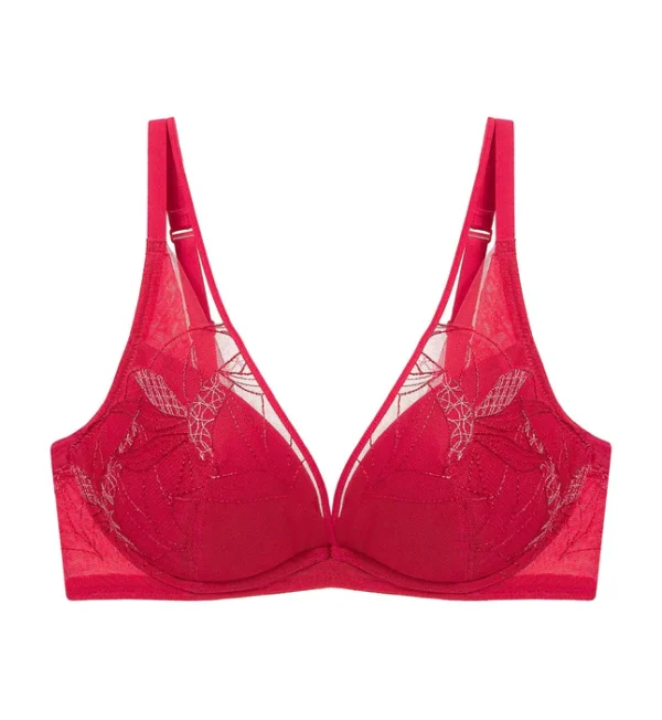 Áo Lót Aqua Paradise Không Gọng Mút Nâng Cổ Chữ V đỏ